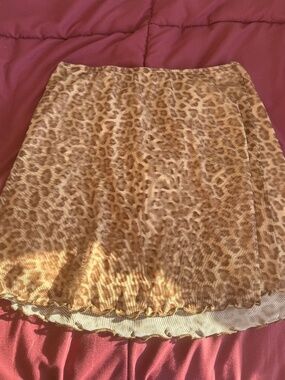 Animal print skirt